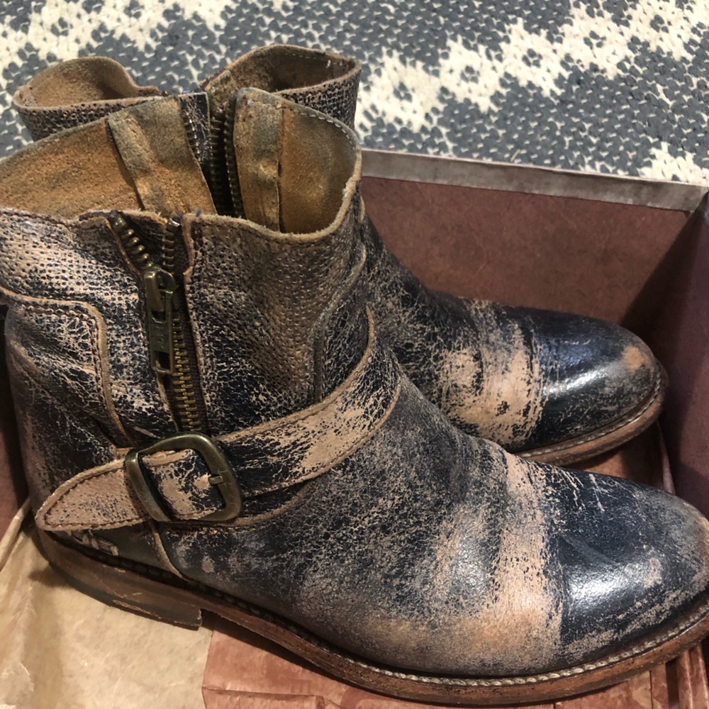 BED STÜ women’s Cobbler Series Leather Boots. Size 8